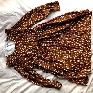 City Safari Silk Babydoll Dress